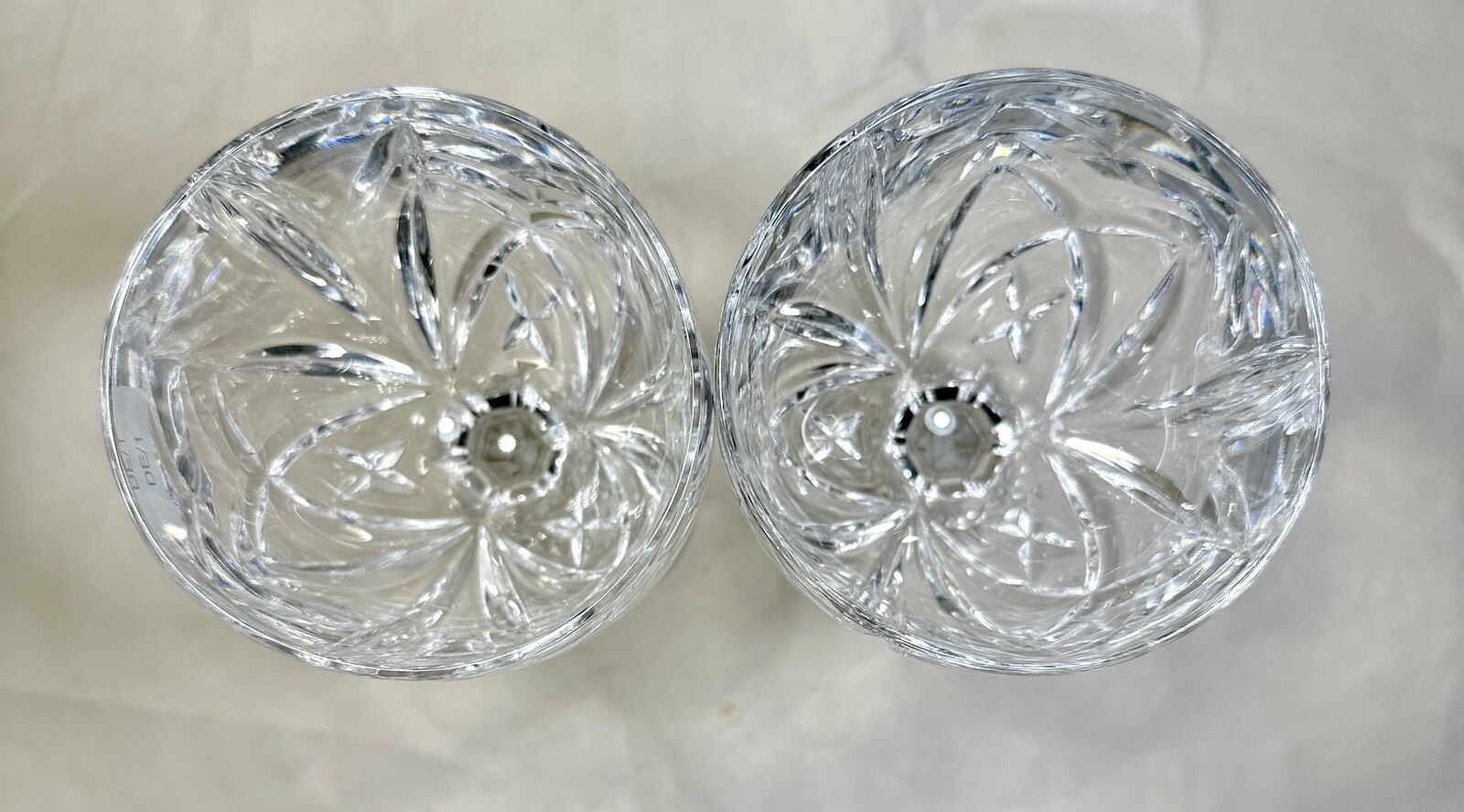 Set of (2) Two Marquis by Waterford Crystal Goblet Brookside 8 1/2" Tall Germany - Image 6