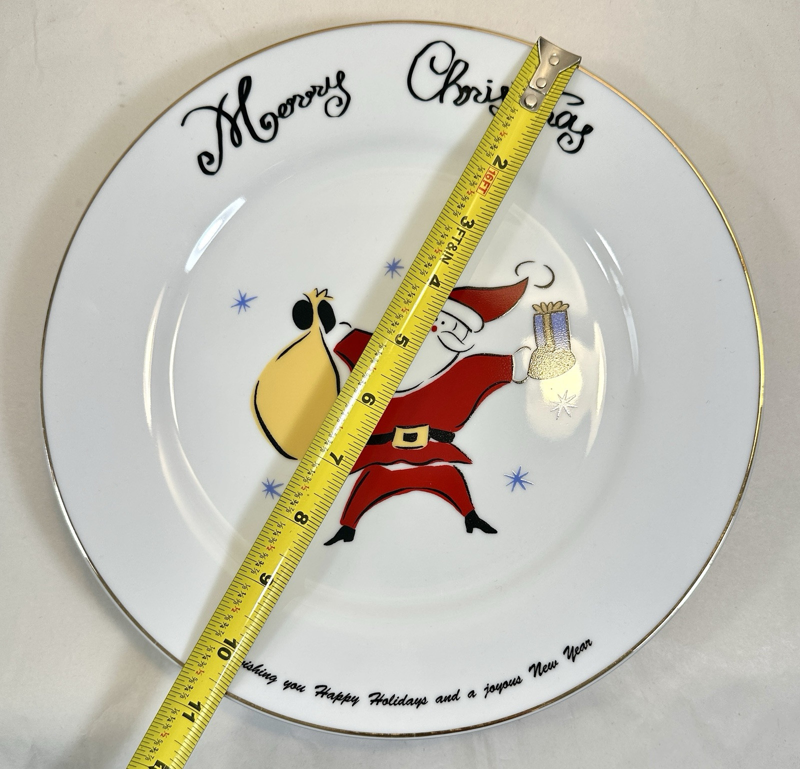 Set of Four (4) Merry Brite MB Porcelain Dinner Plates Plates - New, Unboxed - Image 2