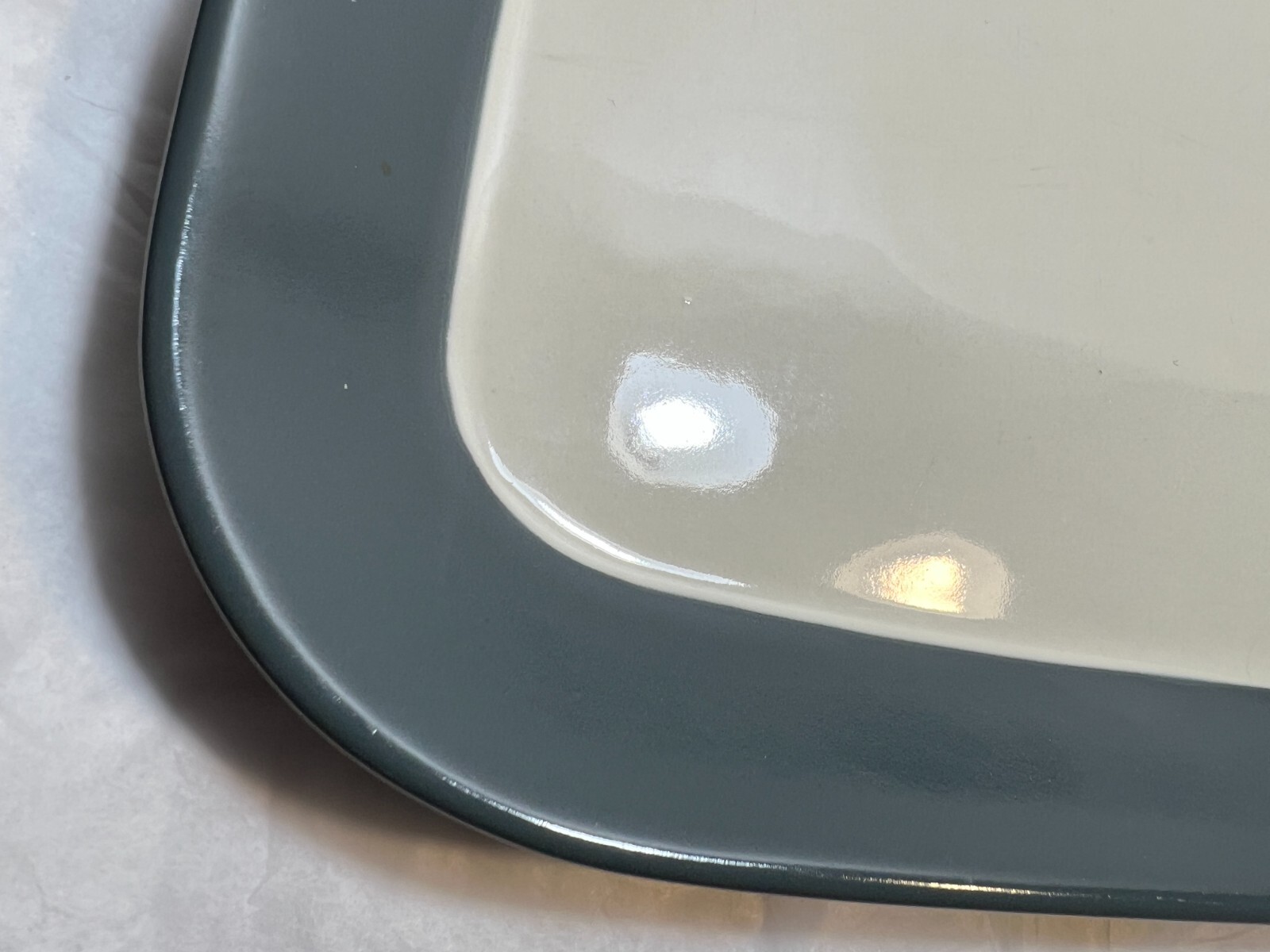 Dansk Graves studio AnG.L Slate Gray Rectangular Platter - Pristine - Image 2