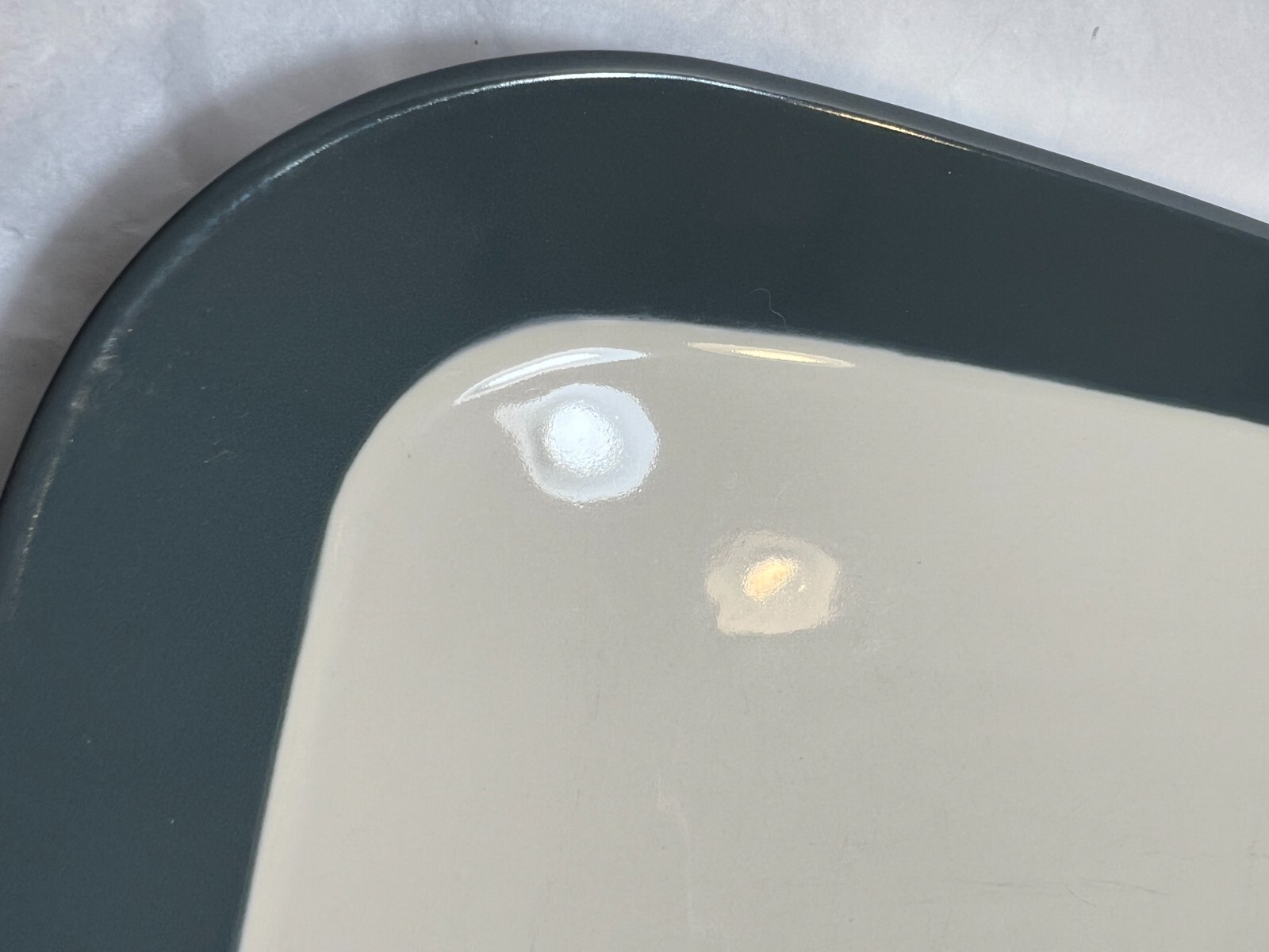 Dansk Graves studio AnG.L Slate Gray Rectangular Platter - Pristine - Image 4