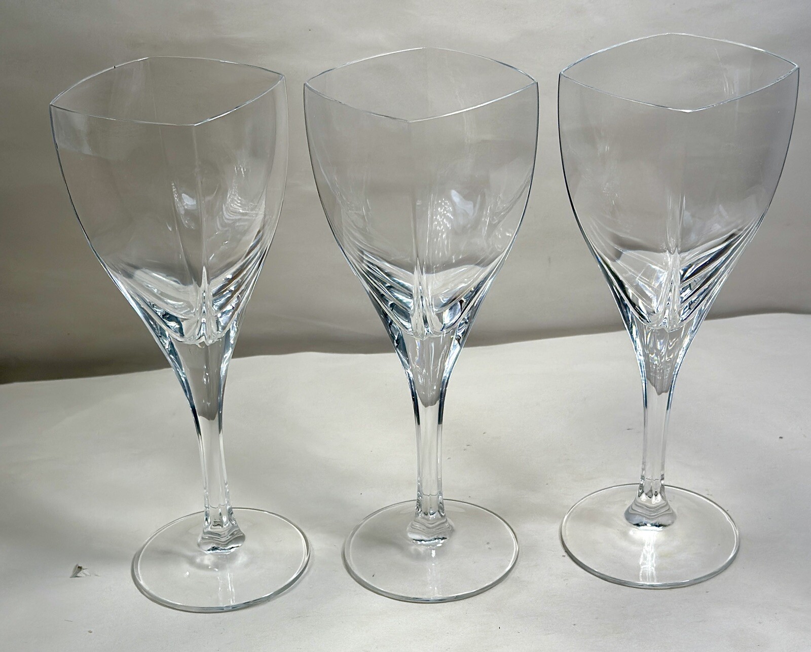 Set of Three (3) Water Goblet Panache Clear by MIKASA - 8 7/8" Tall