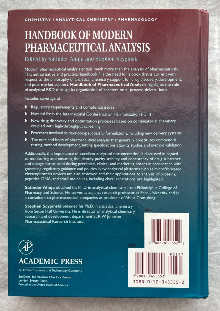 Handbook of Modern Pharmaceutical Analysis, Volume 3 - Satinder Ahuja, Hardcover - Image 1