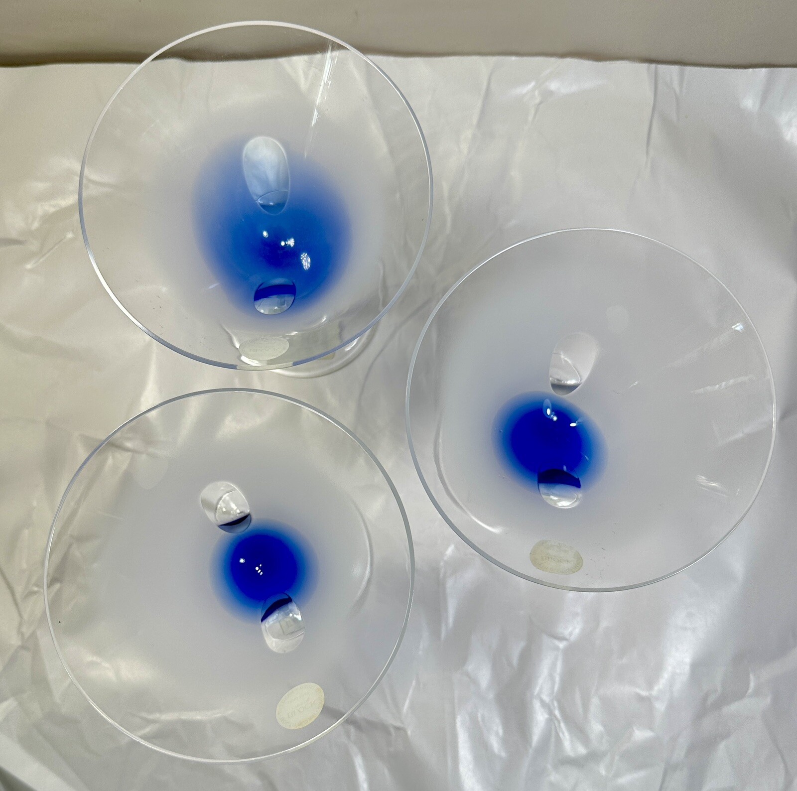 One (1) Block Rainy Day Crystal Martini Glass K74587 - New With Tags, Stickers - Image 7