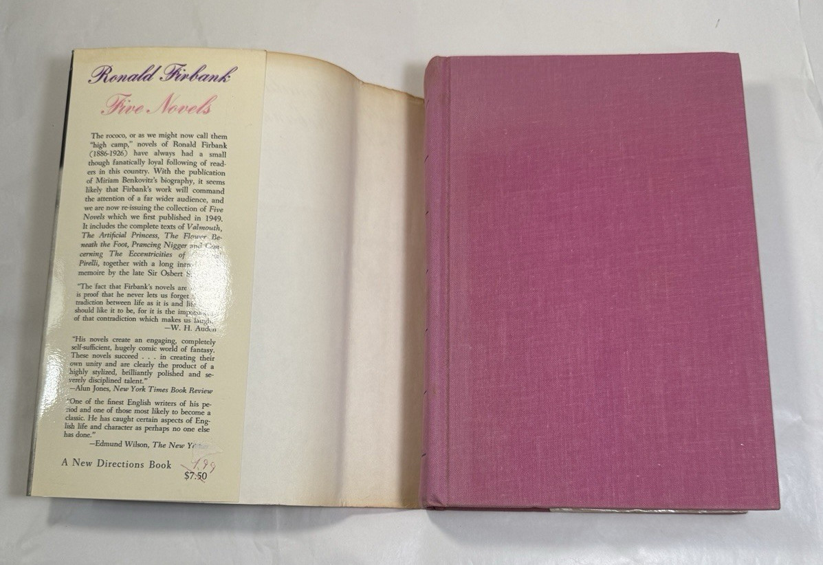 Five Novels 1961 RONALD FIRBANK New Directions HCDJ Valmouth Artificial Princess - Image 2