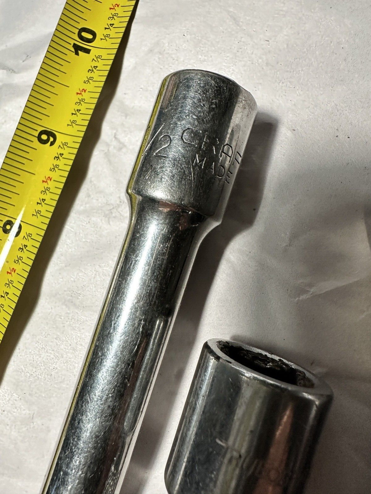 Vintage Craftsman USA V 44985 1/2 Inch Drive Ratchet and Extension Bars - Image 2