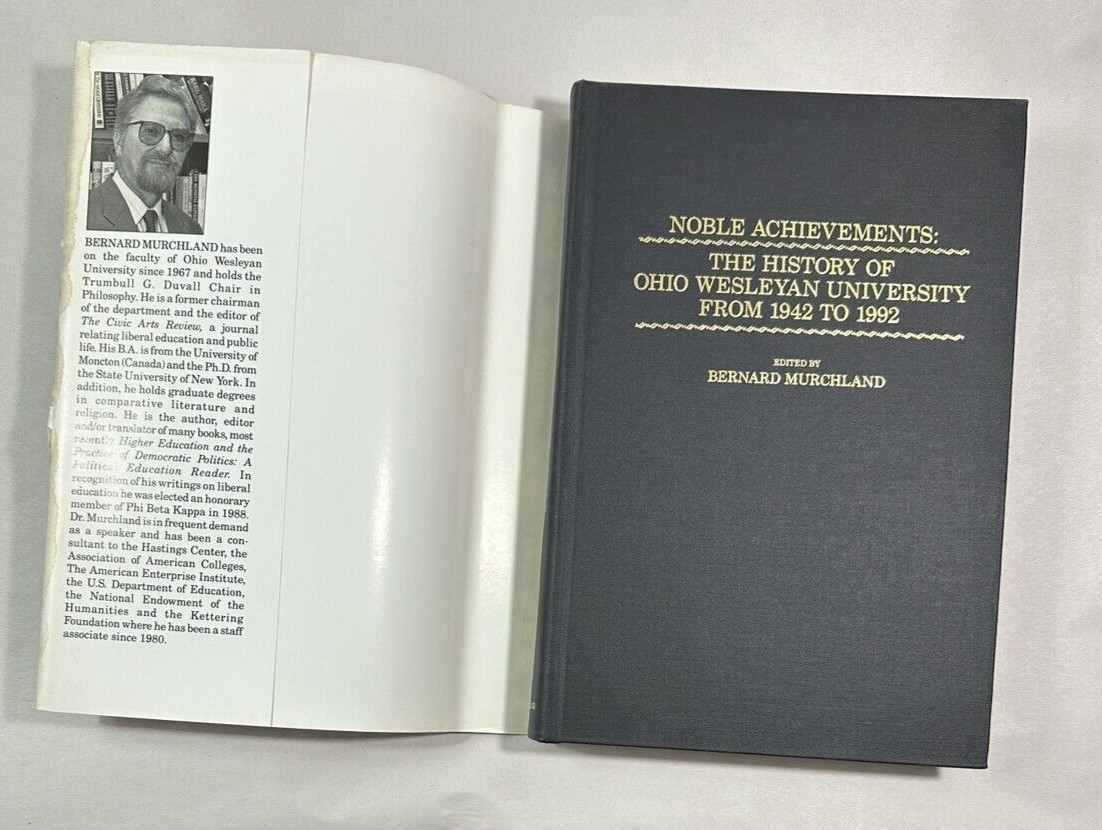Noble Achievements : History of Ohio Wesleyan University 1942-1992 - HC DJ - Image 1