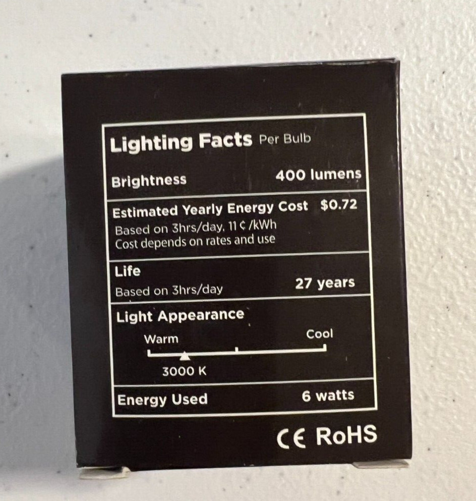 Nine (9) LiteVita 6 Watt Dimmable Bulb, Warm White Light Bulb, 6W LED Bulbs - Image 6