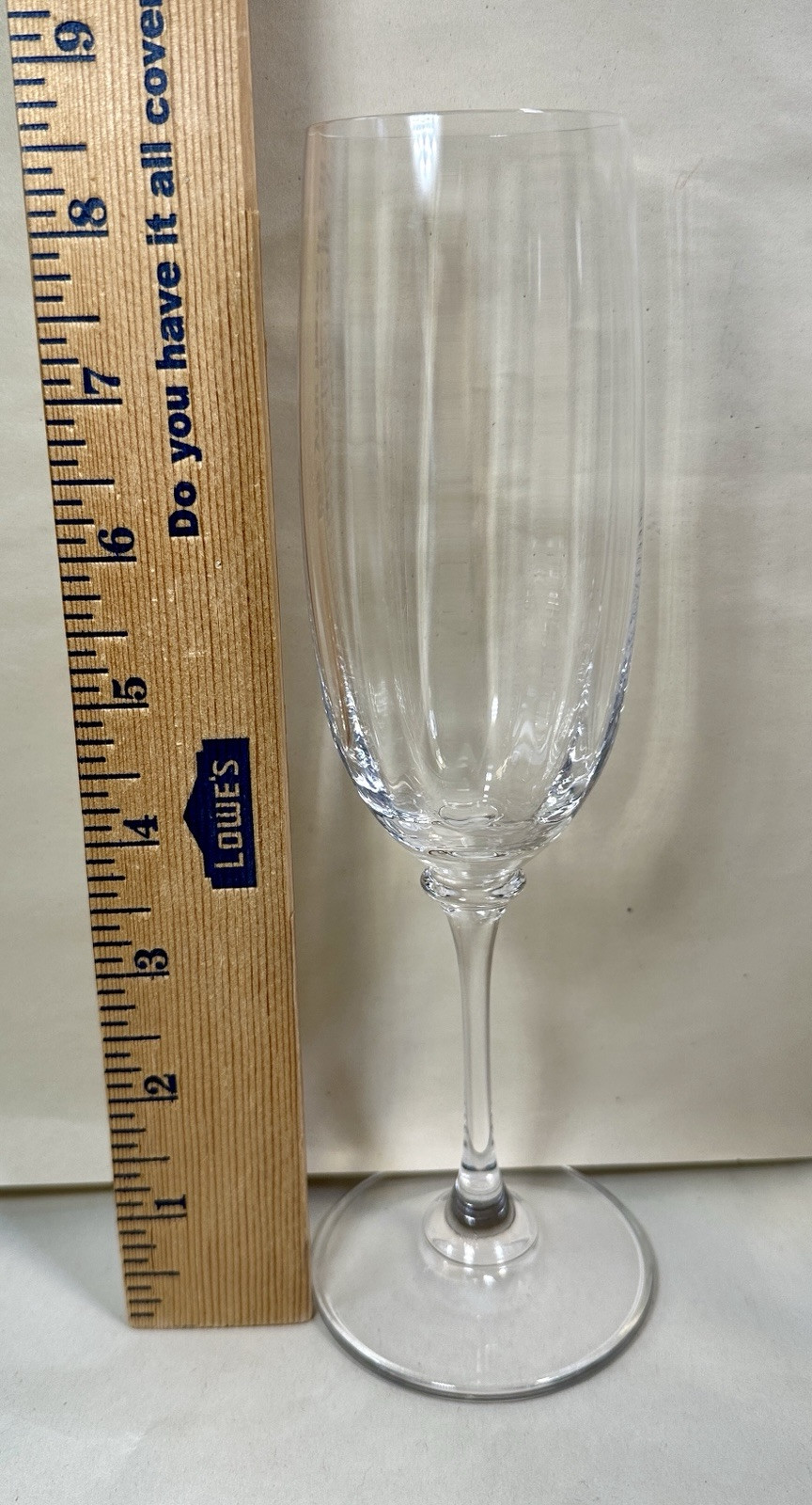 Four Mikasa Austria STEPHANIE T7201 Crystal Optic Bowl 8 1/2” Champagne Flutes - Image 4