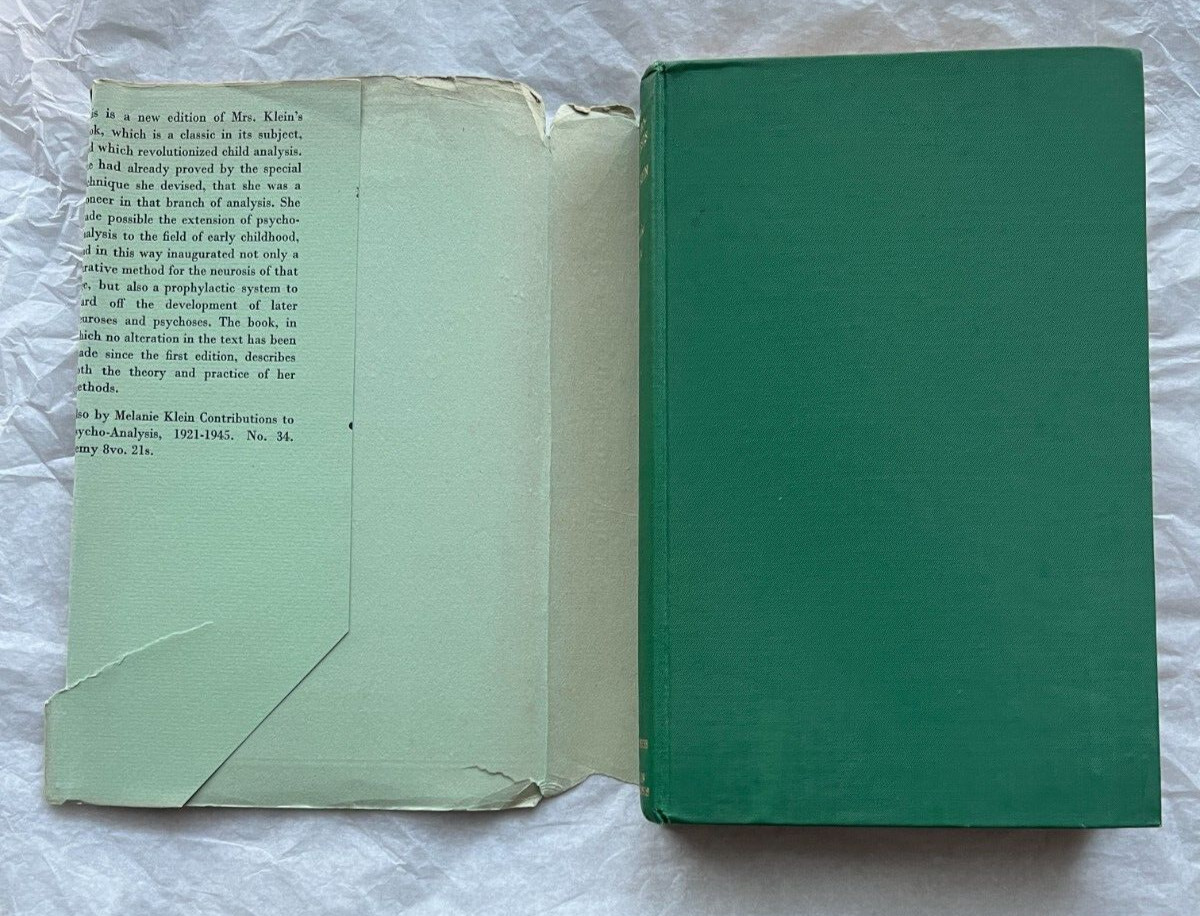 Melanie Klein: The Psycho-Analysis of Children - HC/DJ, 1954, Hogarth Press - Image 1
