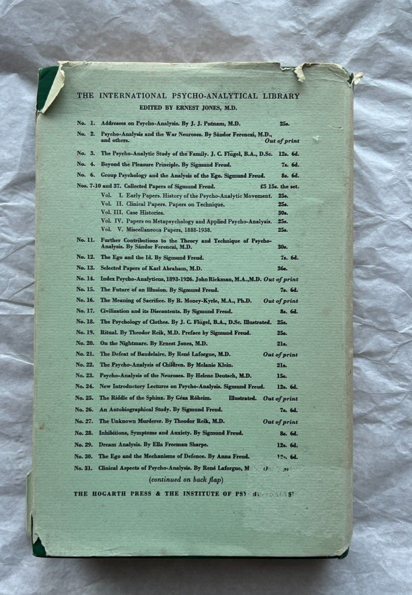 Melanie Klein: The Psycho-Analysis of Children - HC/DJ, 1954, Hogarth Press - Image 11