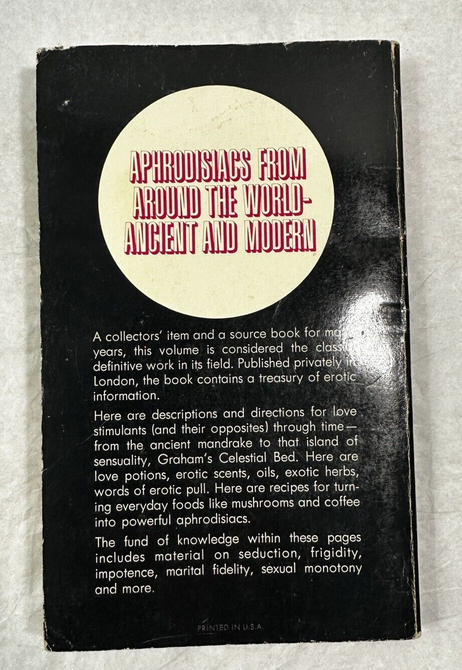 Aphrodisiacs and Anti-Aphrodisiacs - John Davenport, Award Books, First Ed. 1970 - Image 2