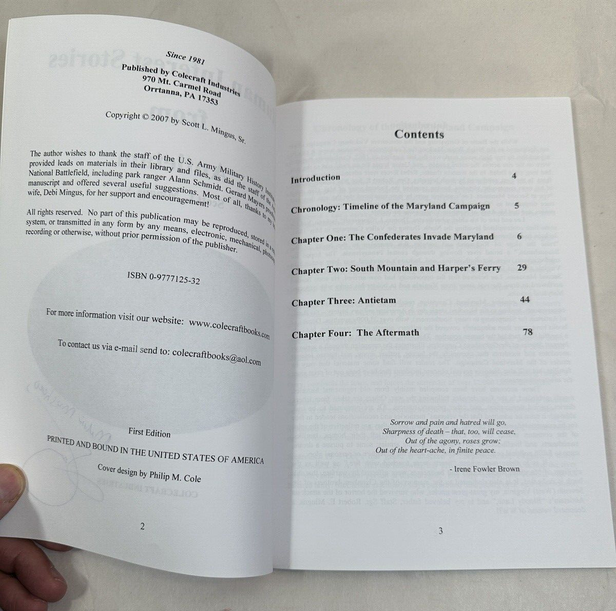 Human Interest Stories from Antietam - Scott L. Mingus Sr.  - 1st Ed., Signed - Image 2