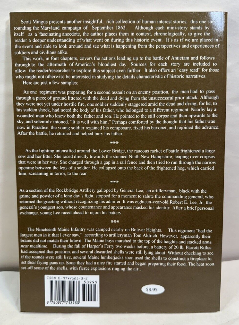 Human Interest Stories from Antietam - Scott L. Mingus Sr.  - 1st Ed., Signed - Image 5