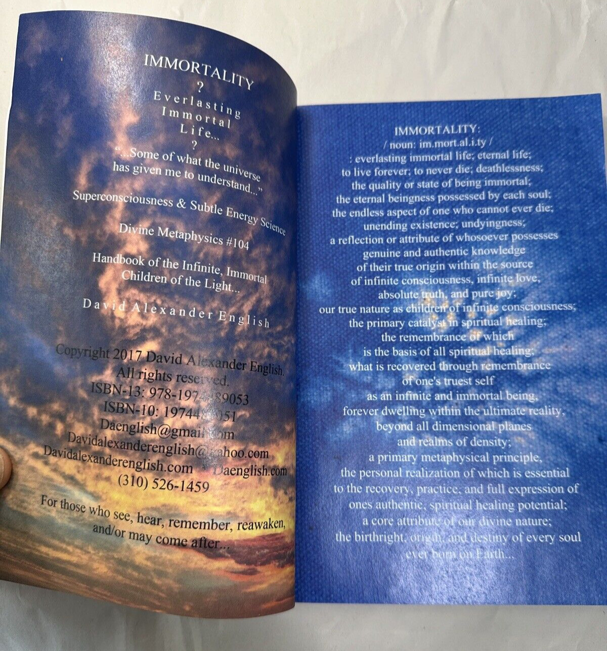 Immortality...? - Everlasting Immortal Life...?  - David English, 2017 - Image 2