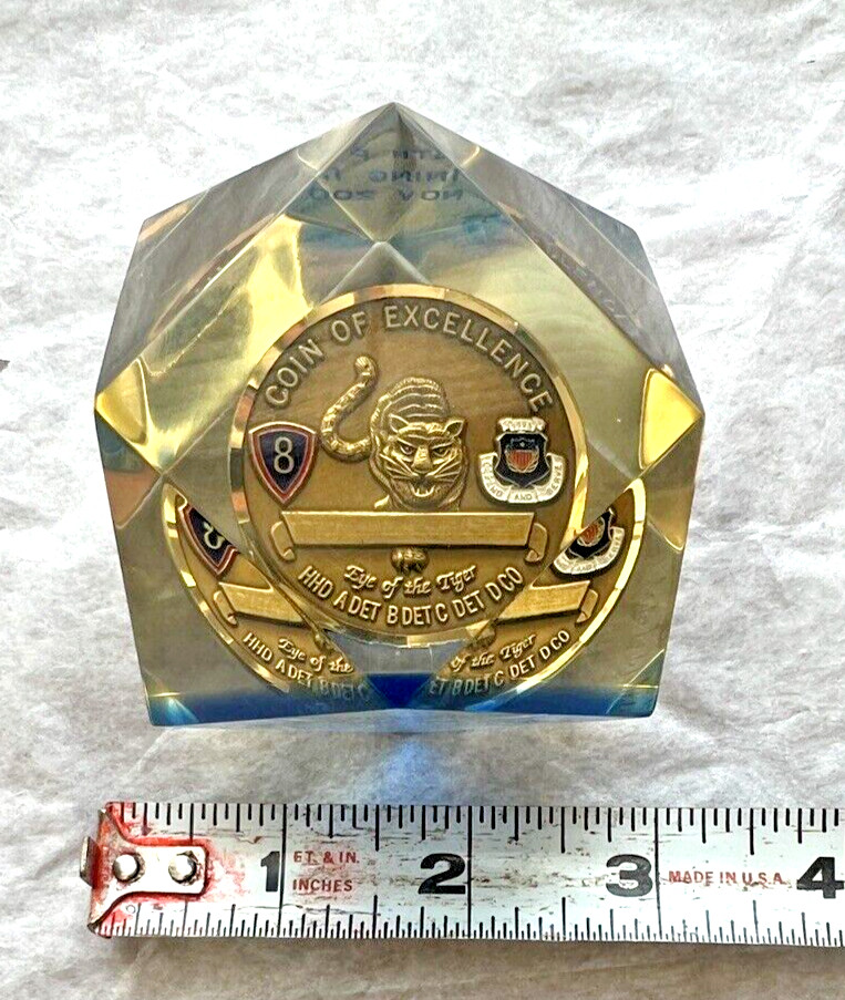 516th Personnel Services Tiger Battalion - Korea - Coin of Excellence - Encased - Image 14
