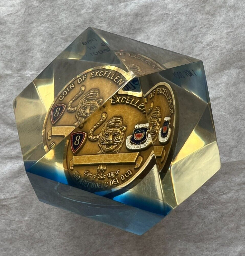 516th Personnel Services Tiger Battalion - Korea - Coin of Excellence - Encased - Image 3