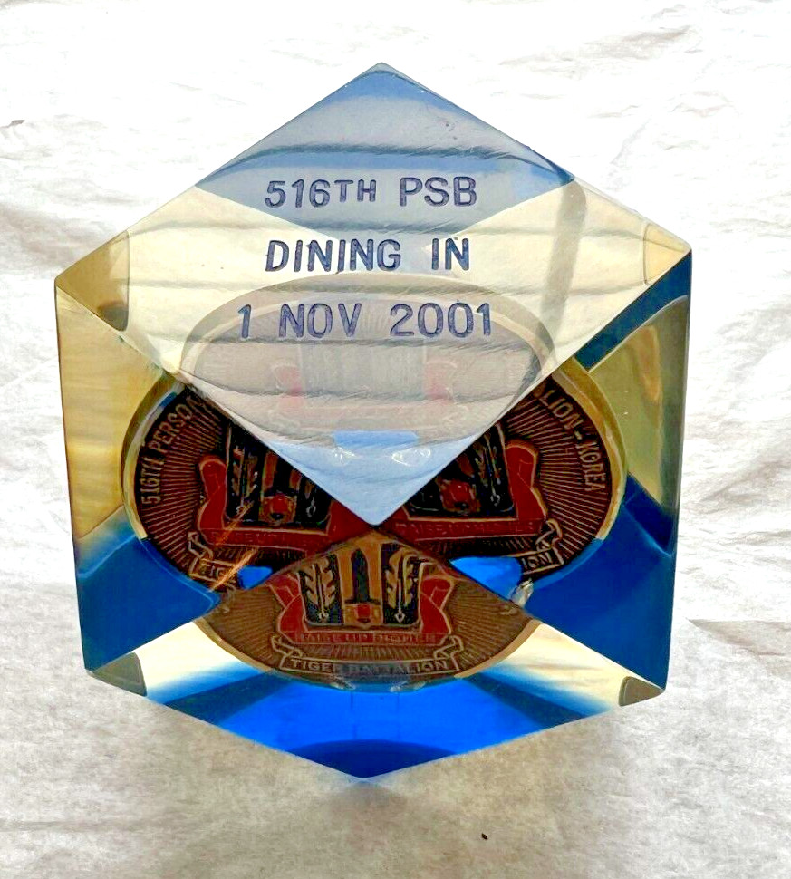516th Personnel Services Tiger Battalion - Korea - Coin of Excellence - Encased - Image 5