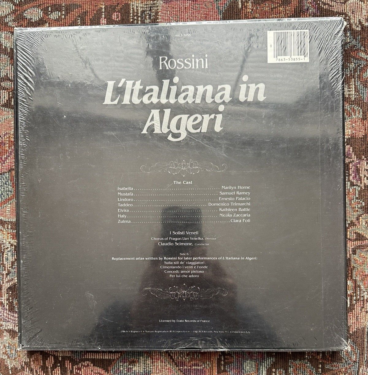 SEALED: Marilyn Horne - ROSSINI L'Italiana in Algeri - RCA ARL3-3855 - Image 1