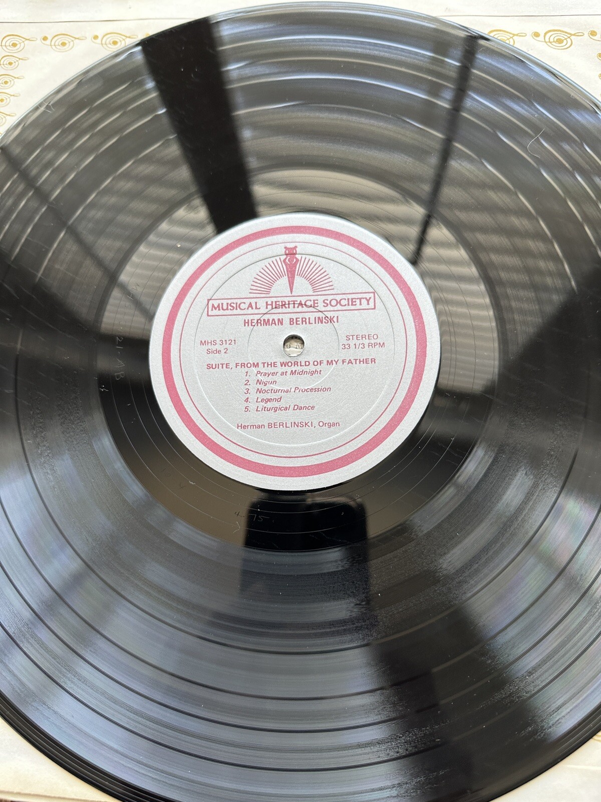 Herman Berlinski: Kol Nidre, Other Works - Music Heritage Society MHS 3121 - Image 2