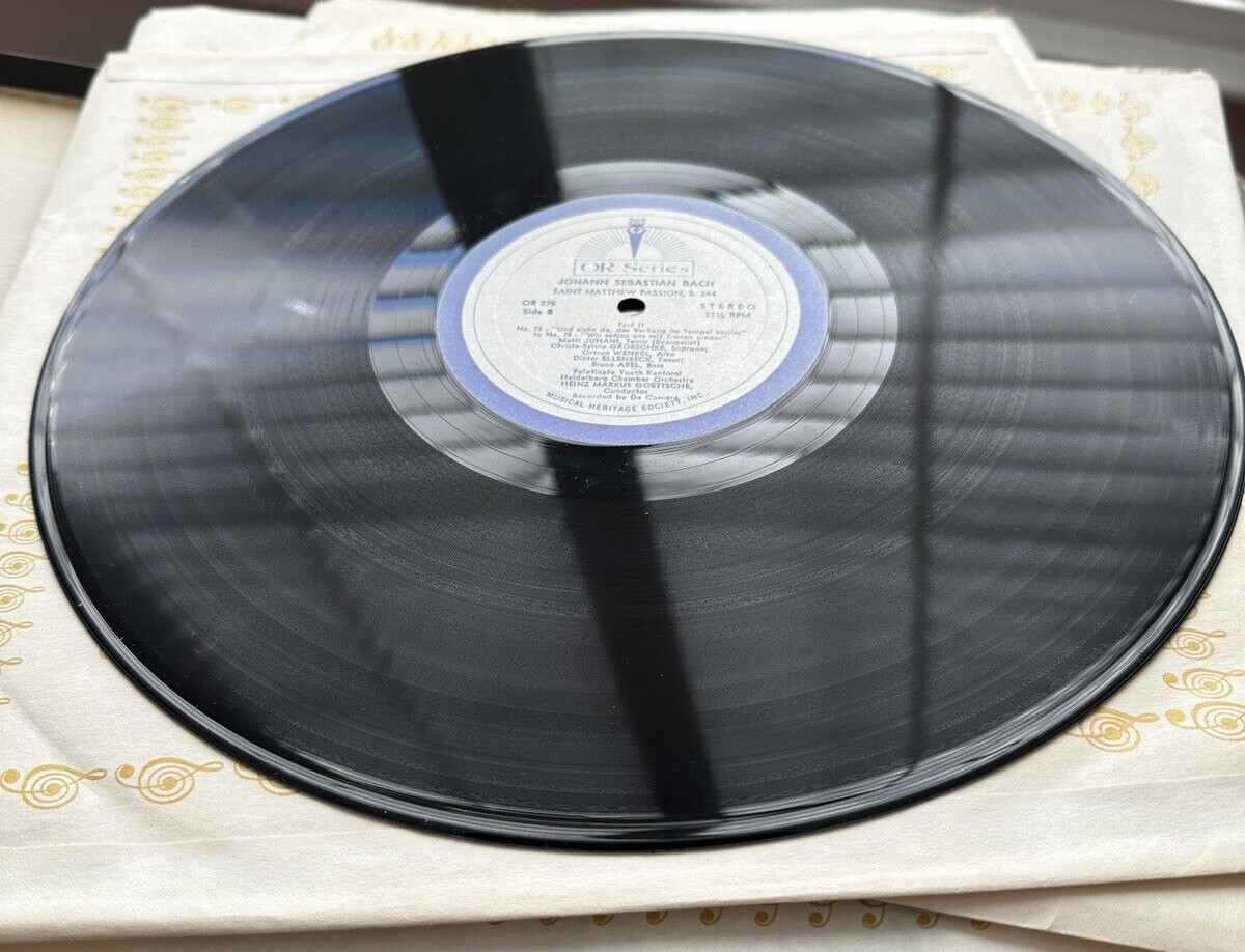 JS Bach:  The Passion According To Saint Matthew (4xLP) - MHS OR 275-278 - Image 4