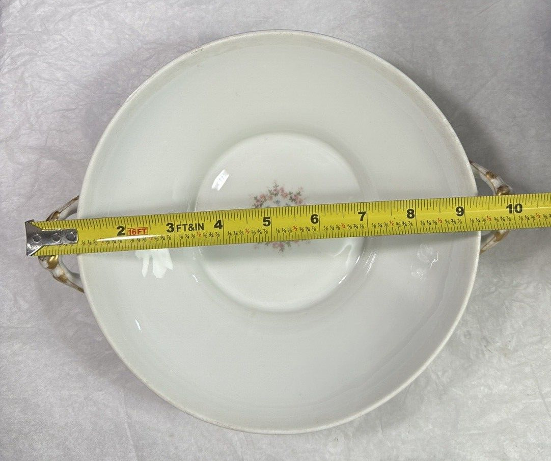 Jean Pouyat J.P.L Limoges Hand Painted Covered Vegetable Dish - Circa 1895 - Image 5