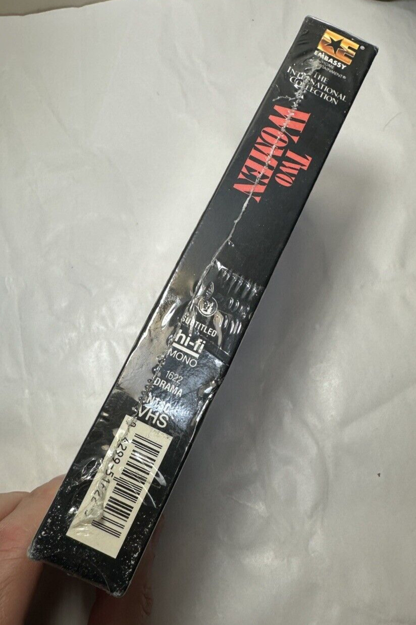 SEALED: Two Women - Sophia Loren, Raf Vallone - NEW VHS Tape - Image 1