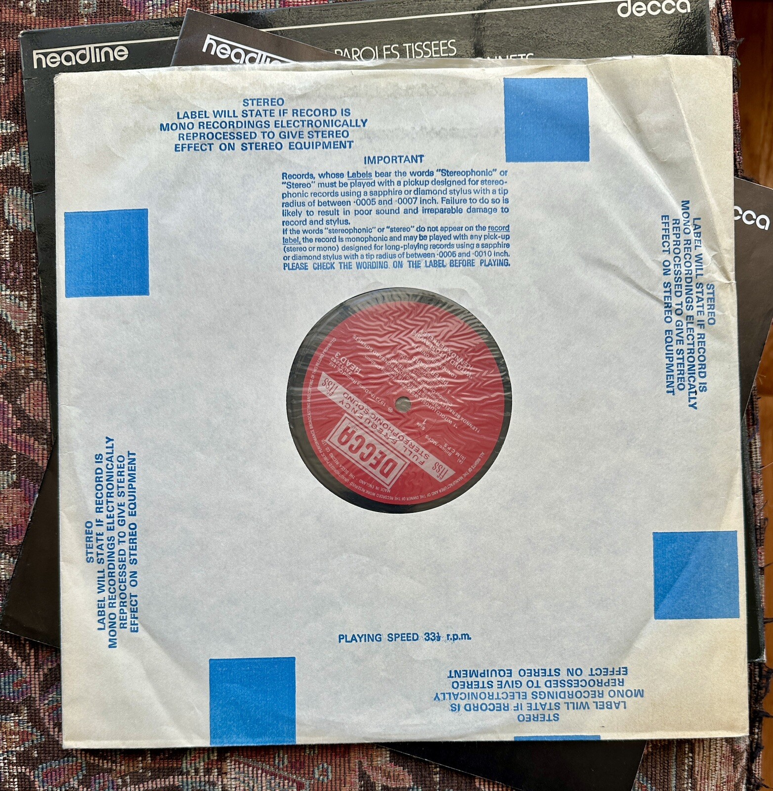 Lutoslawski / Berkeley / Bedford - Paroles Tissees - Peter Pears - Decca HEAD 3 - Image 6