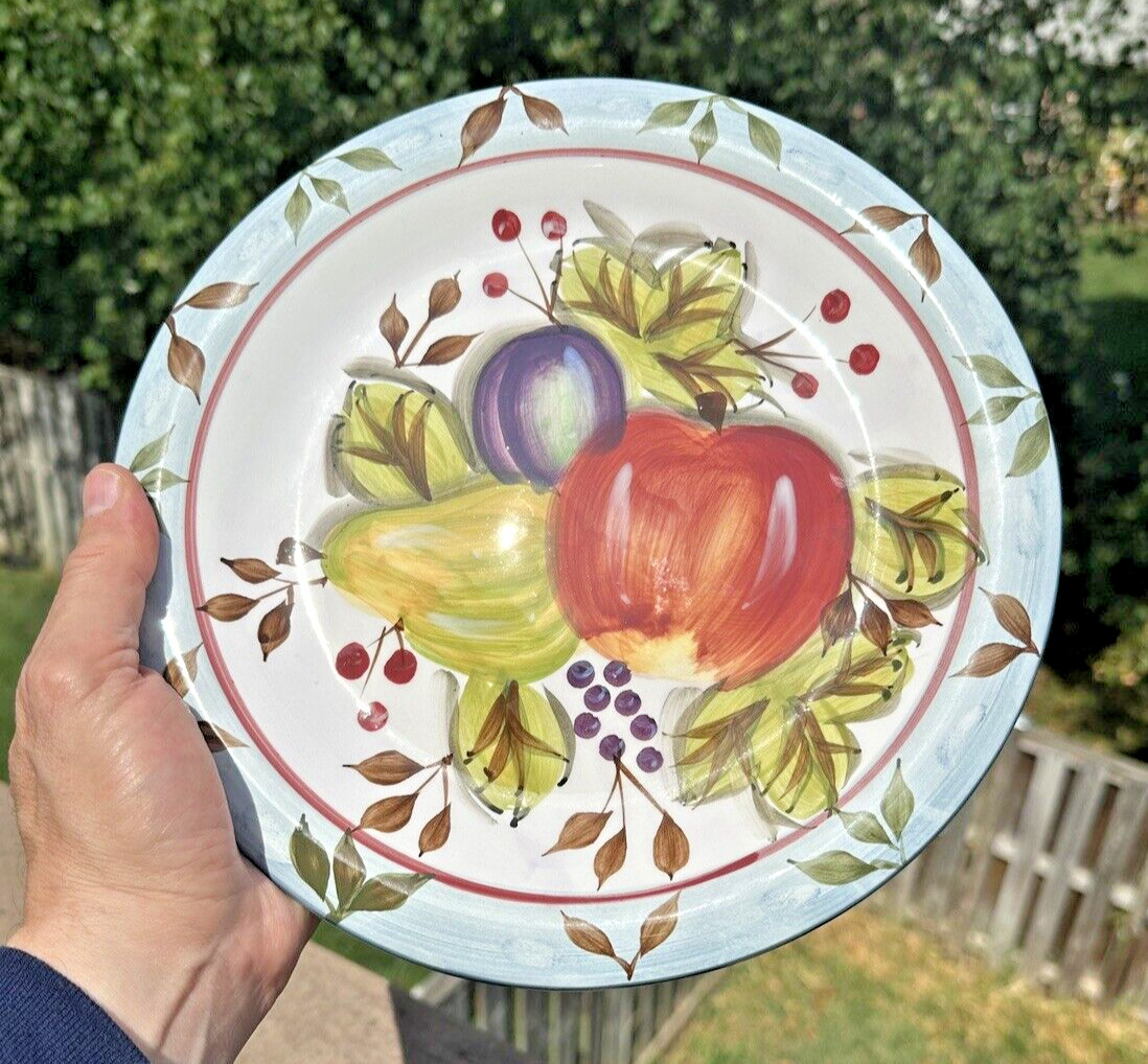 Four (4) Black Forest Fruits by Heritage Mint, Ltd 10 1/2" Dinner Plates - Image 1