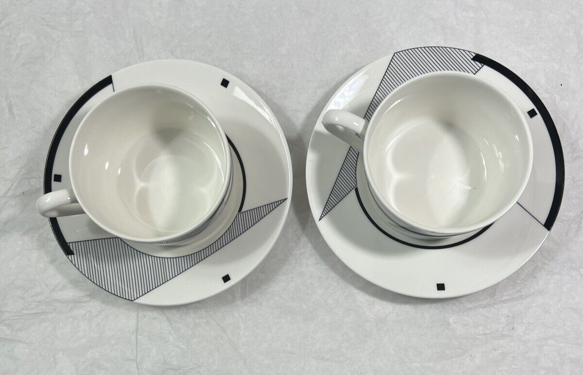 Two (2) Christopher Stuart's Optima HK200 Angles Cups & Saucers - Image 7
