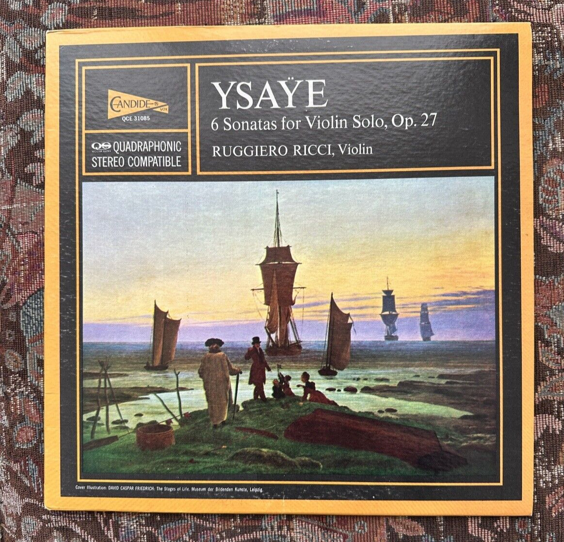 Ruggiero Ricci / Ysaye: 6 Solo Sonatas - Candide Quad - QCE 31085 - Image 1