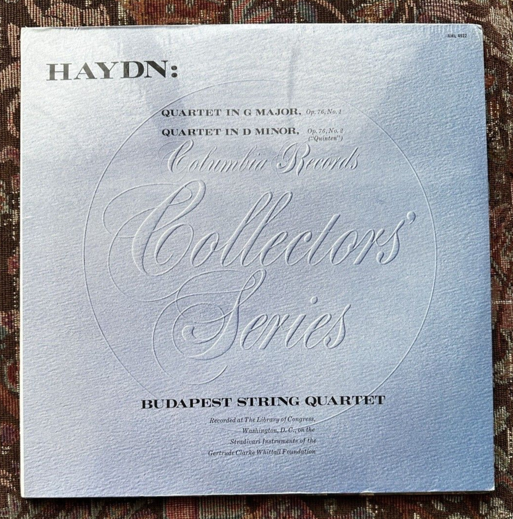 SEALED: Haydn  - Two Quartets - Budapest String Quartet Columbia AML 4922