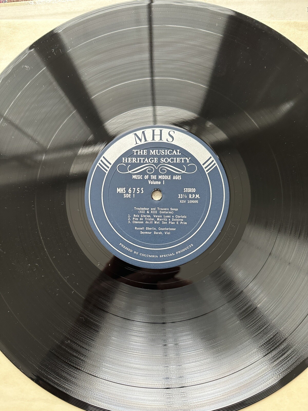 Russell Oberlin - Troubadour and Trouvere Songs - MHS 675 - Seymour Barab, Viol - Image 2