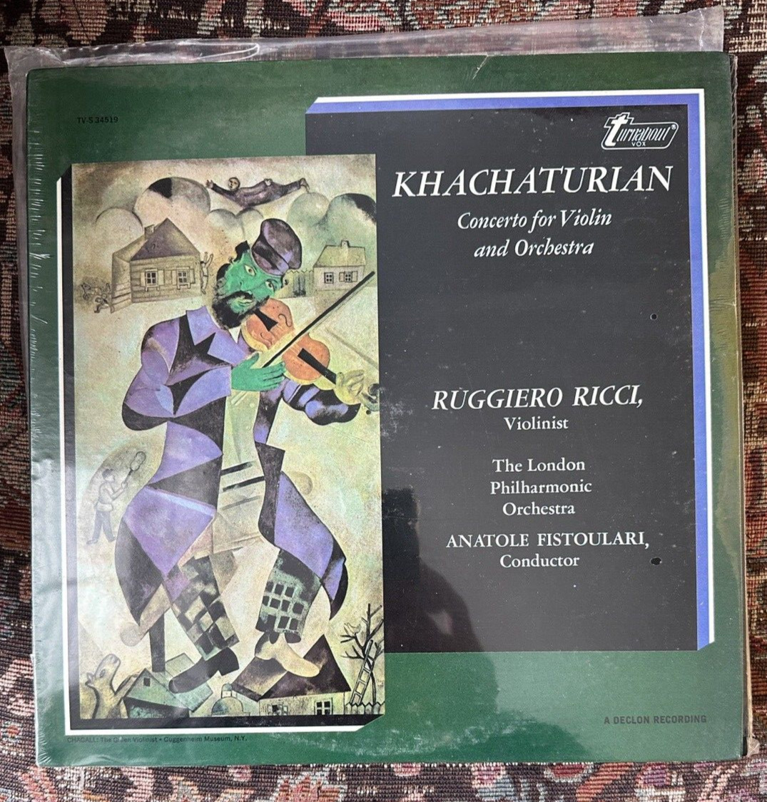SEALED: Khachaturian Ruggiero Ricci / Fistoulari – Violin Concerto VOX TVS 34519