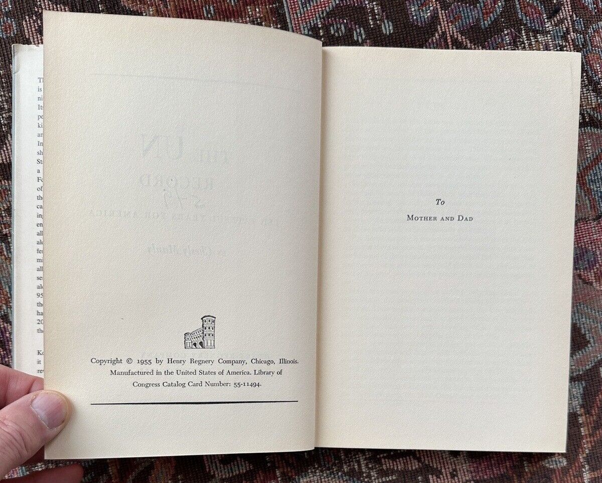 Chesly Manly THE UN RECORD  1st Edition 1st Printing 1955 - Image 2