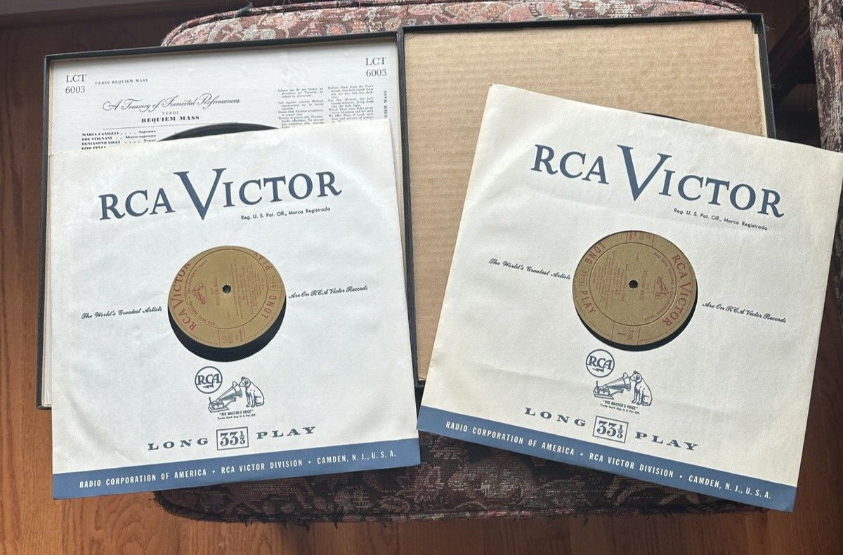 Verdi Requiem Mass - Serafin, Canigllia, Gigli - RCA Victor LCT 6003 - Image 2