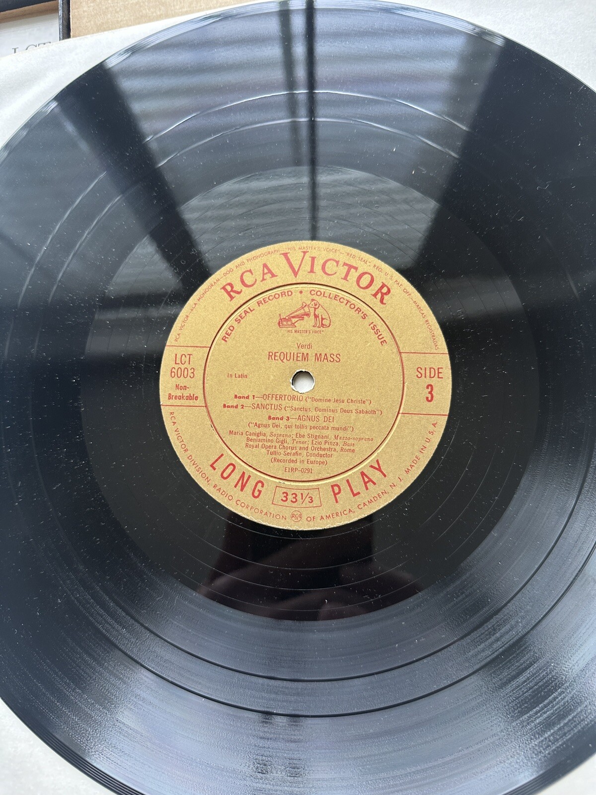 Verdi Requiem Mass - Serafin, Canigllia, Gigli - RCA Victor LCT 6003 - Image 4