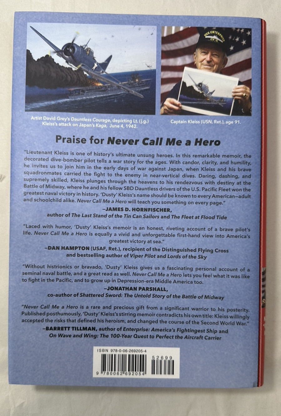 Never Call Me a Hero - N. Jack "Dusty" Kliess - Immaculate First Edition HC/DJ - Image 7