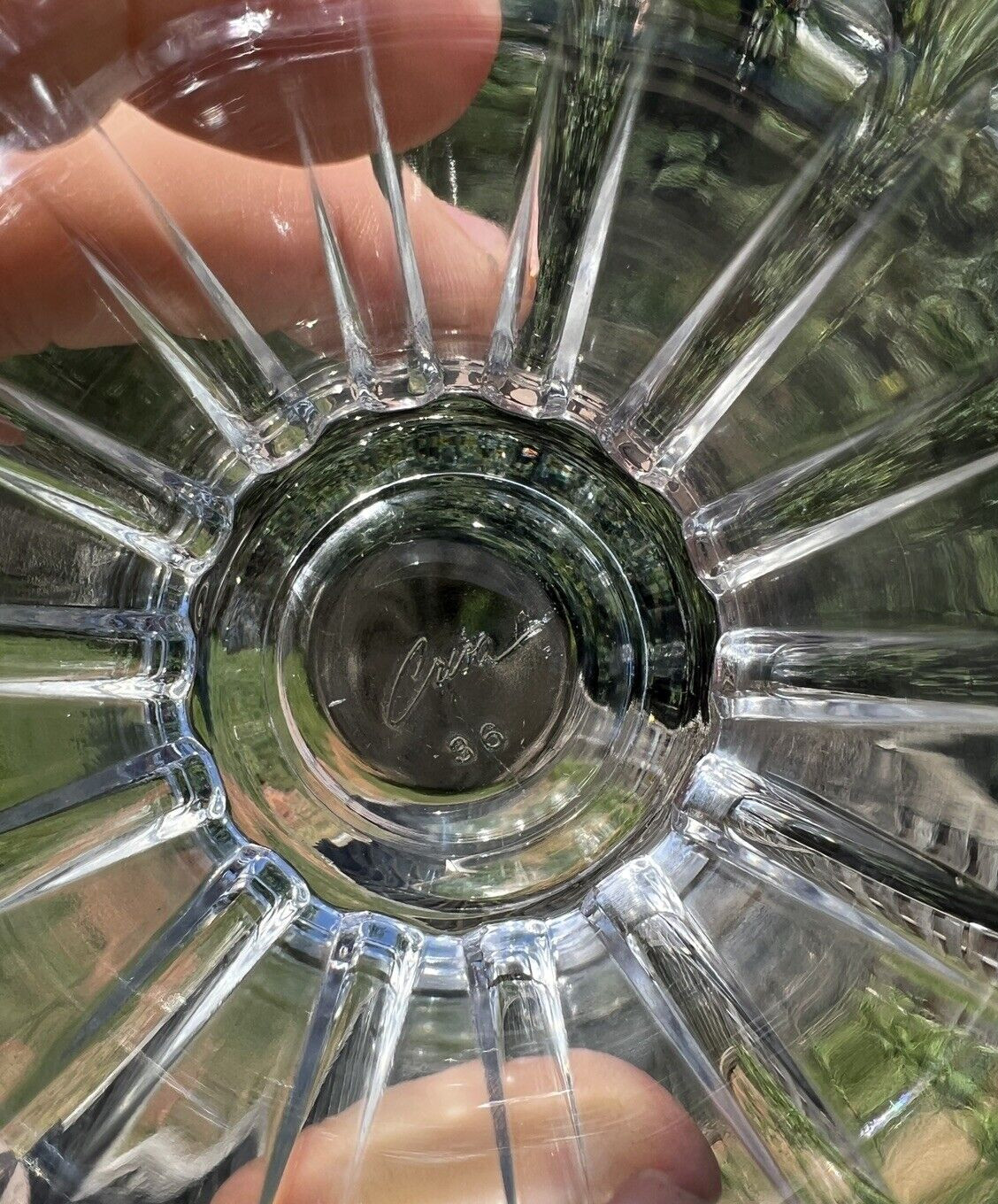 Six (6) Vintage Crisa Drinking Glasses - 4 1/2" Tall - Image 2