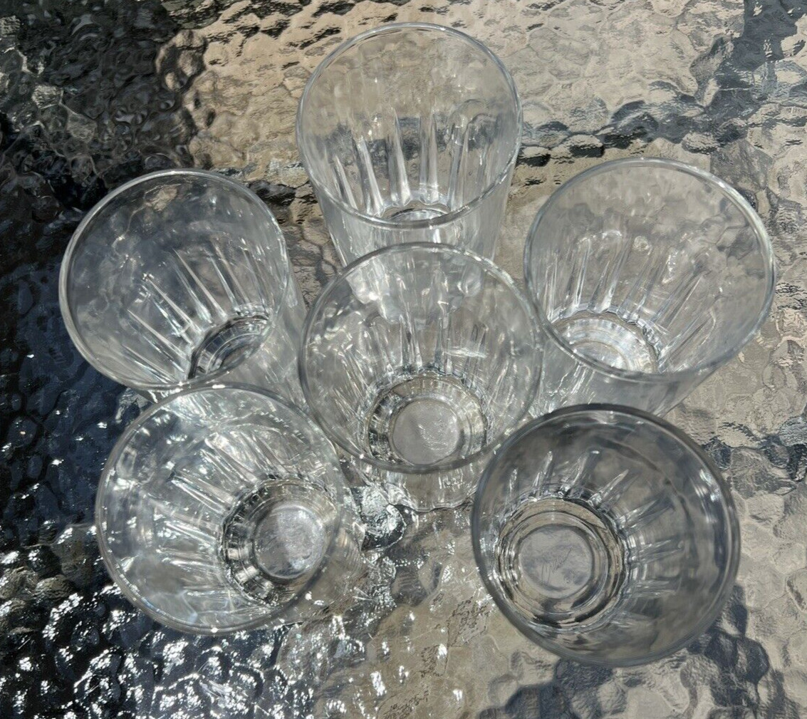 Six (6) Vintage Crisa Drinking Glasses - 4 1/2" Tall - Image 3