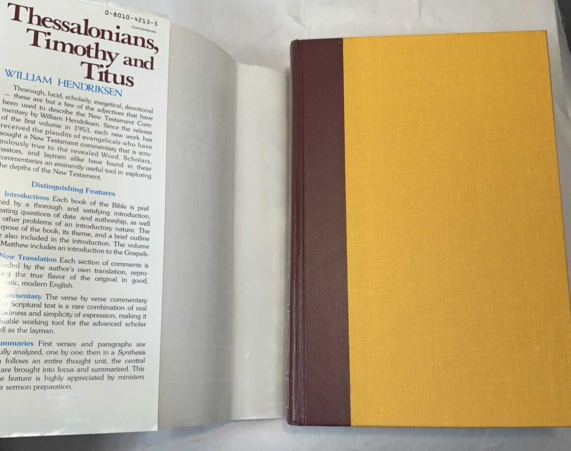 Thessalonians, Timothy and Titus - New Testament Commentary - Hendrickson 1990 - Image 1