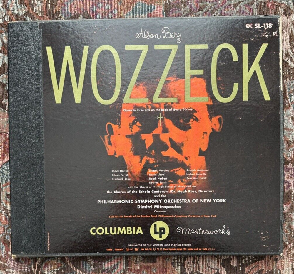Alban Berg Wozzeck - Mitropoulos New York Philharmonic SL-118 Blue Label 1951 - Image 1