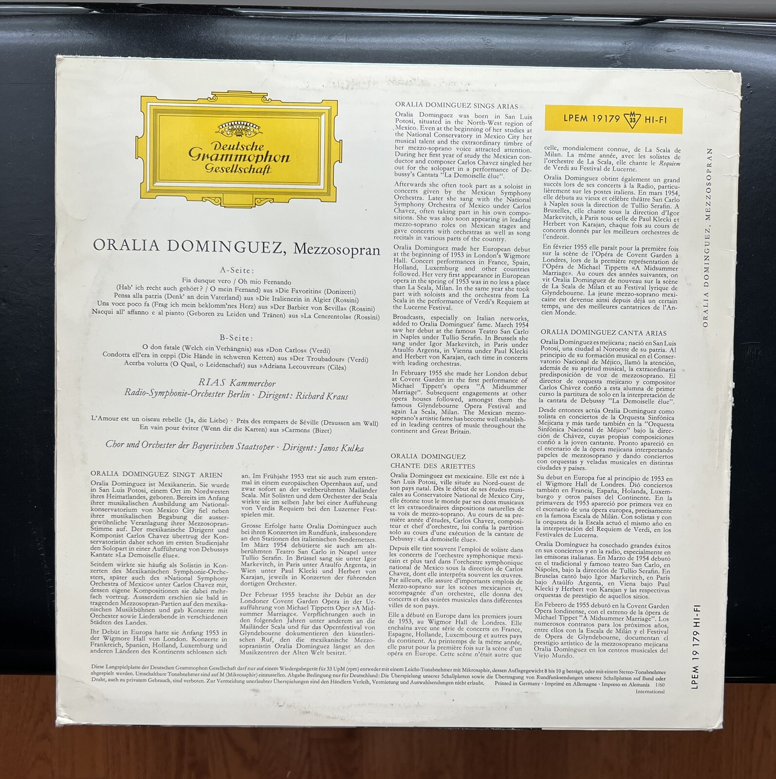 Oralia Dominguez, Mezzosopran - DG LPEM 19179 - Image 5
