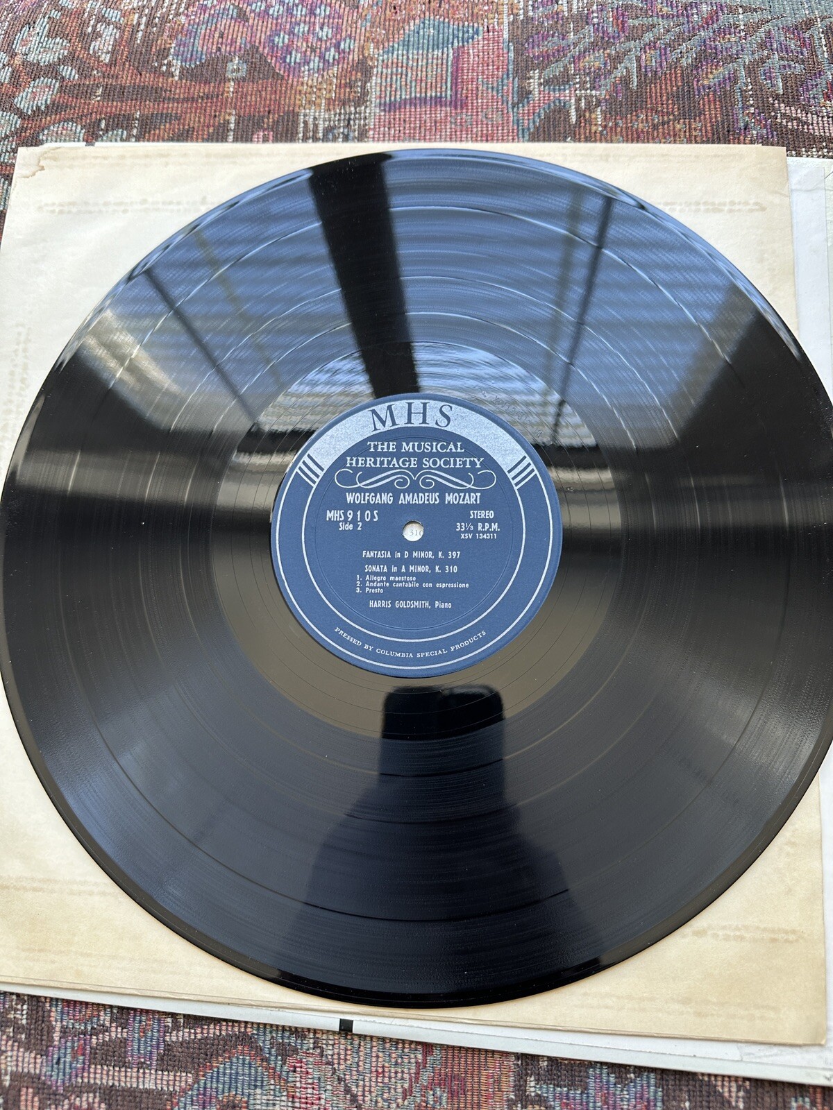 Mozart / Harris Goldsmith - Musical Heritage Society MHS-910 Stereo - Image 4