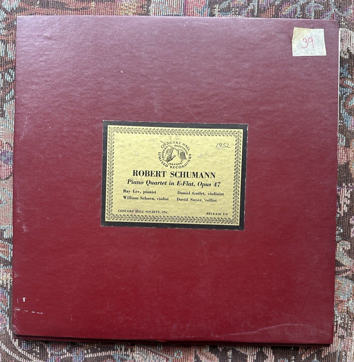 Robert Schumann - Piano Quartet Op. 47 - Concert Hall Limited Recordings - Image 1