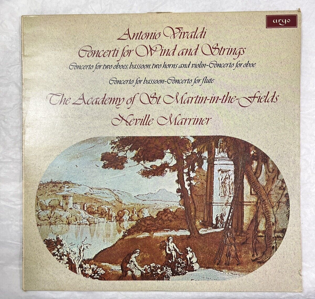 VIVALDI Concerti for Wind and Strings - ARGO ZRG-839 - Neville Marriner ASMF - Image 1