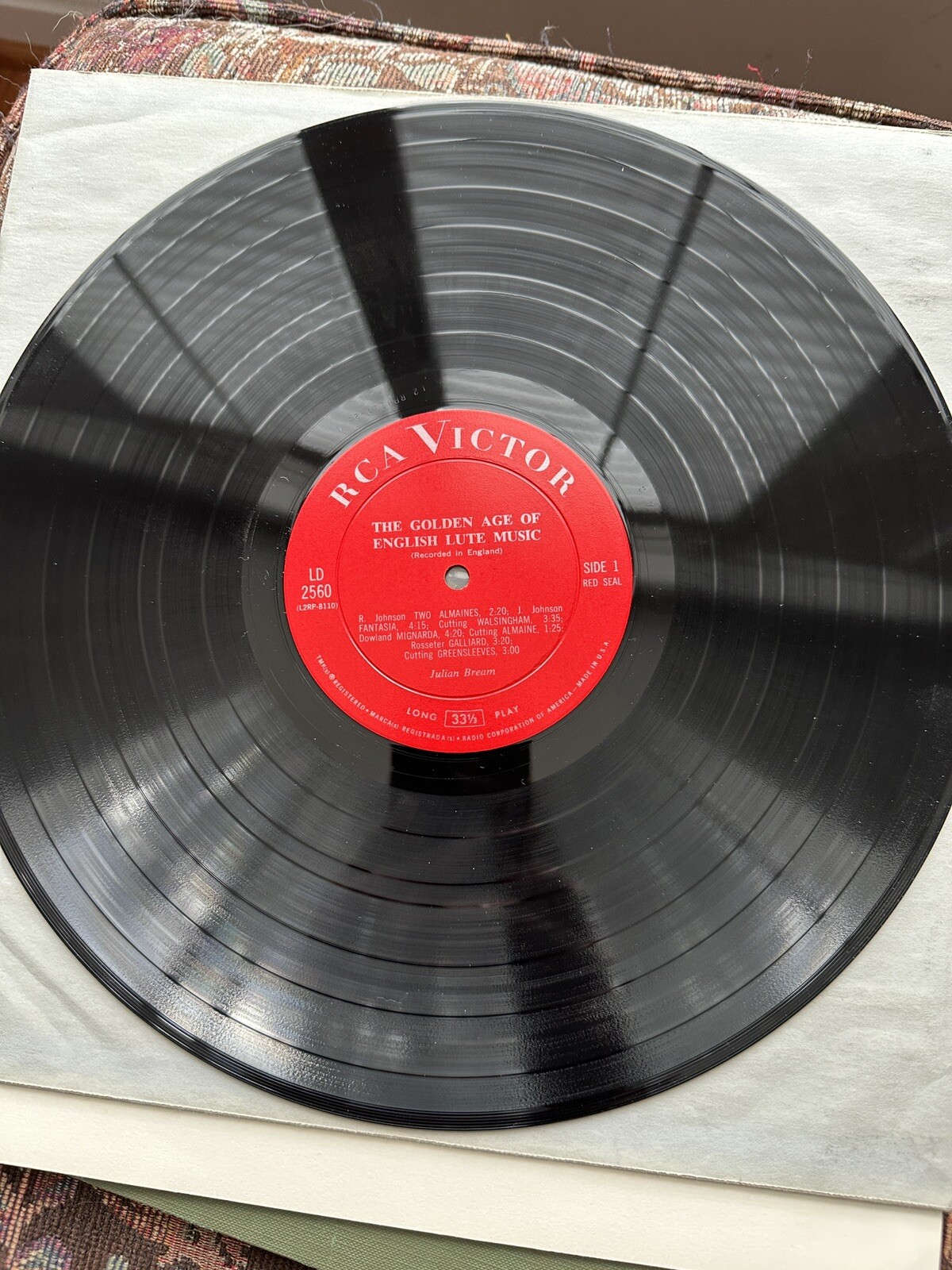 Julian Bream: The Golden Age Of English Lute Music - RCA LD-2560 - Image 3