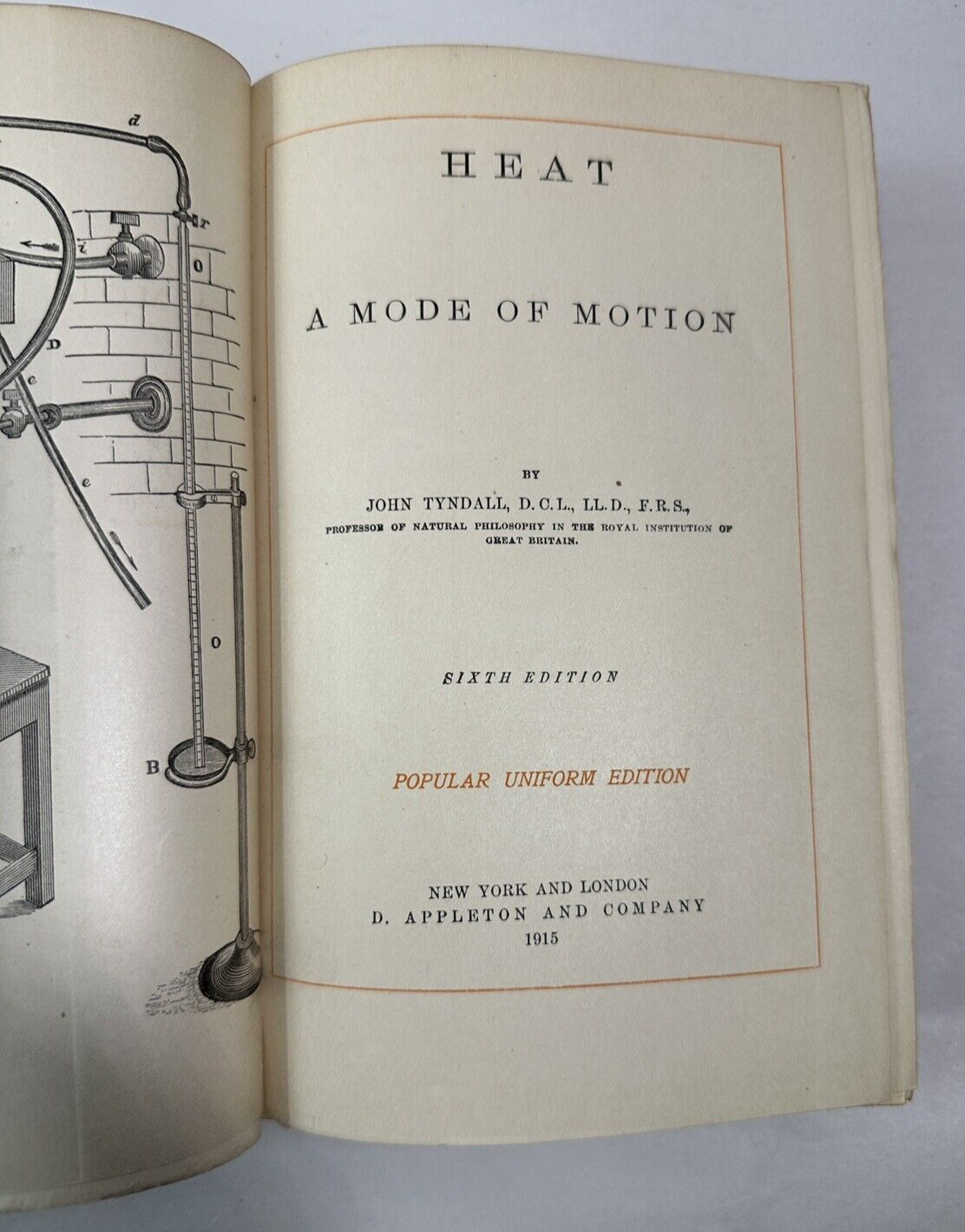 John Tynadall / Heat A Mode Of Motion - 1915 - Image 2