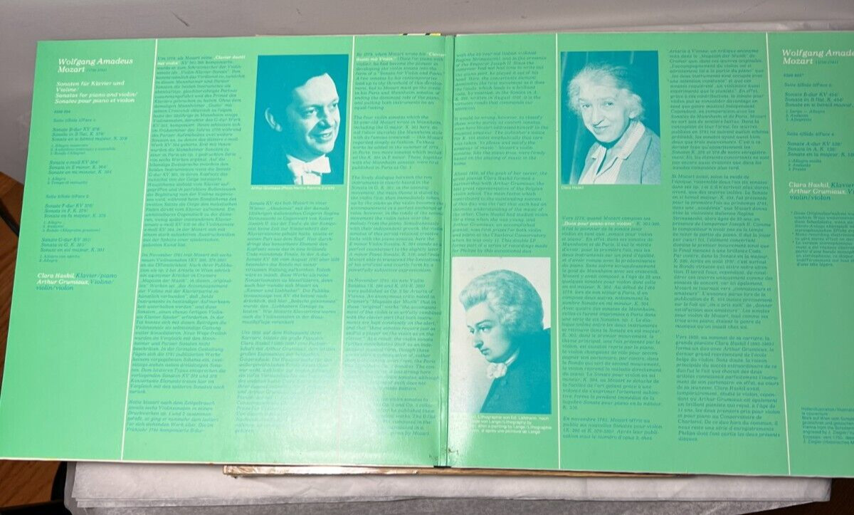 Mozart Sonatas Piano & Violin Clara Haskil Arthur Grumiaux - Philips 6599 804 - Image 7