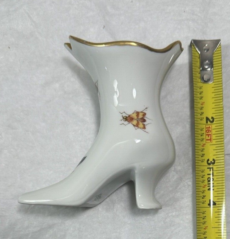 Limoges France Boot Hand Painted W/Gold Trim  - Image 4