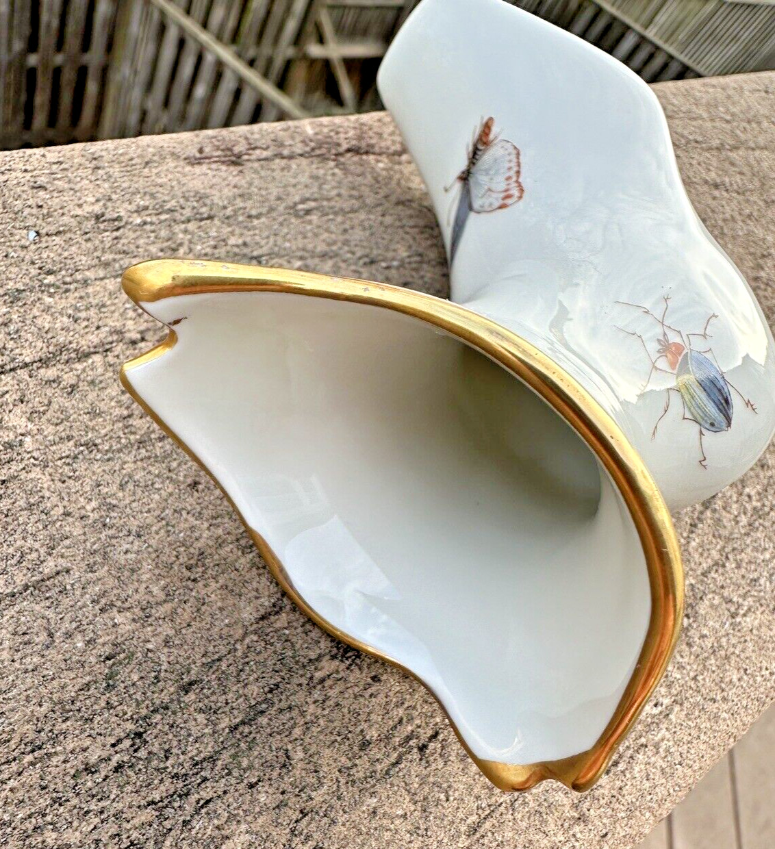 Limoges France Boot Hand Painted W/Gold Trim  - Image 9